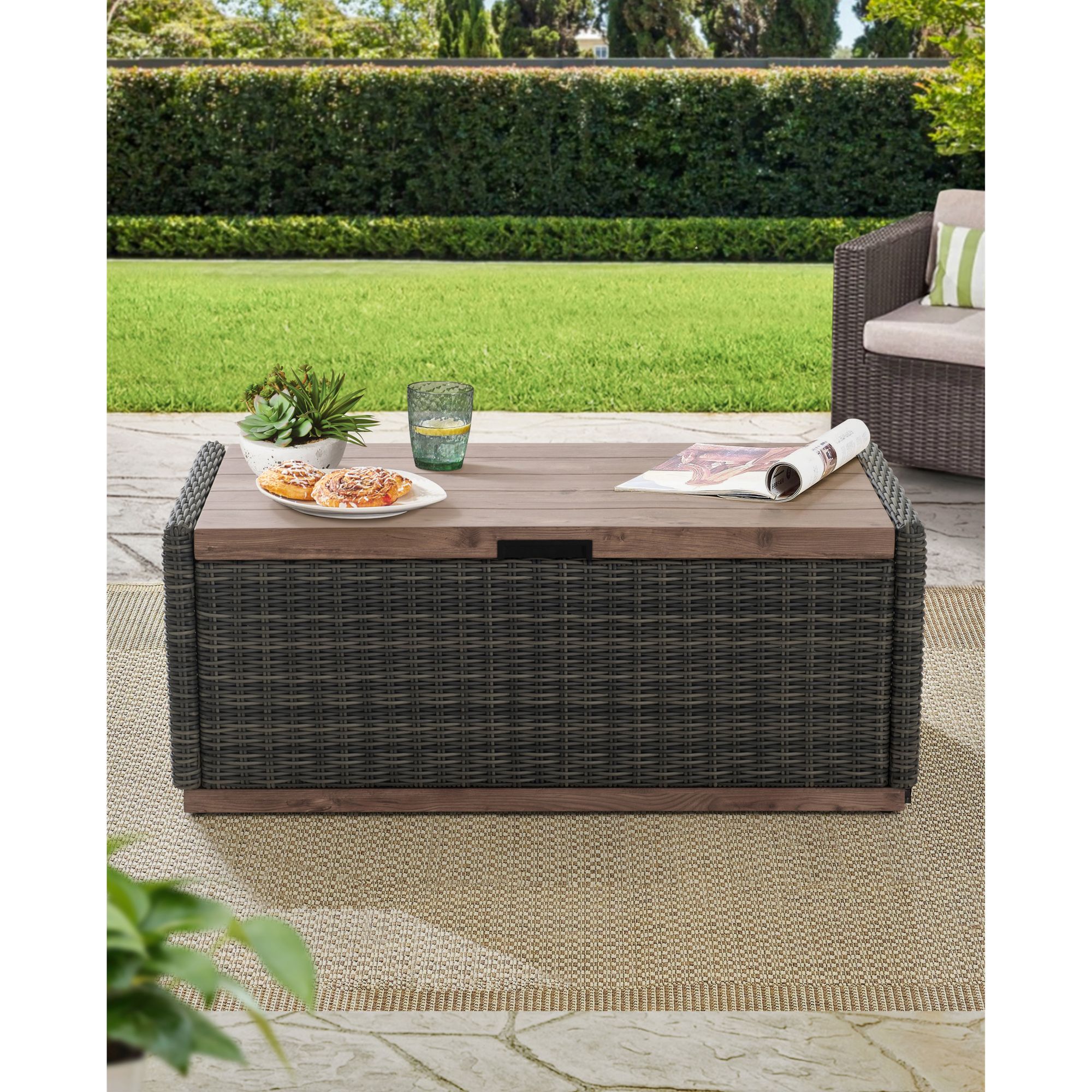 Berkley jensen 2025 wicker bar table