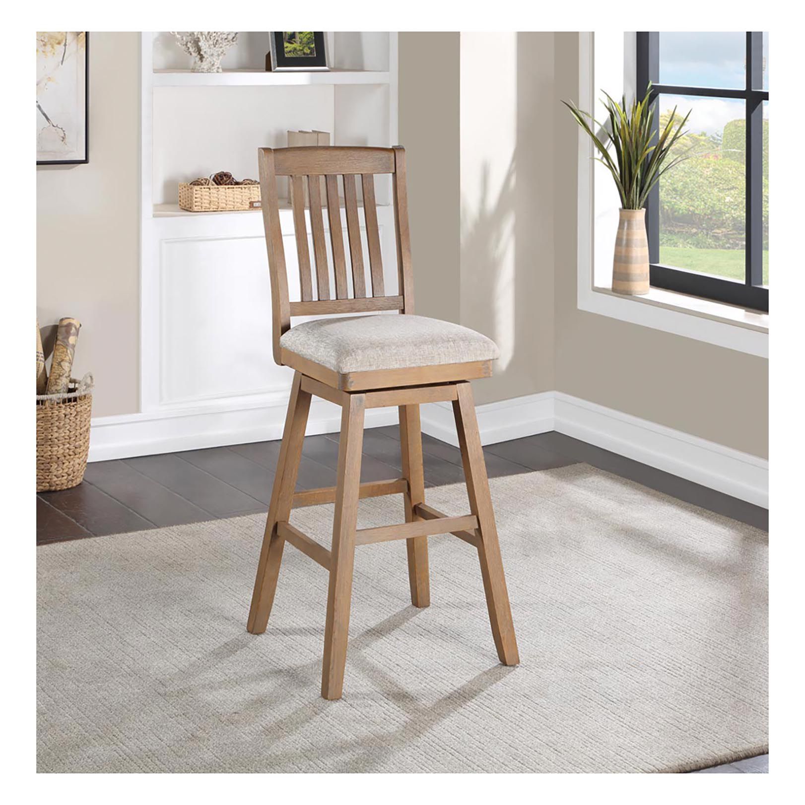 Madison 29&quot; Wood Swivel Barstool - Oak