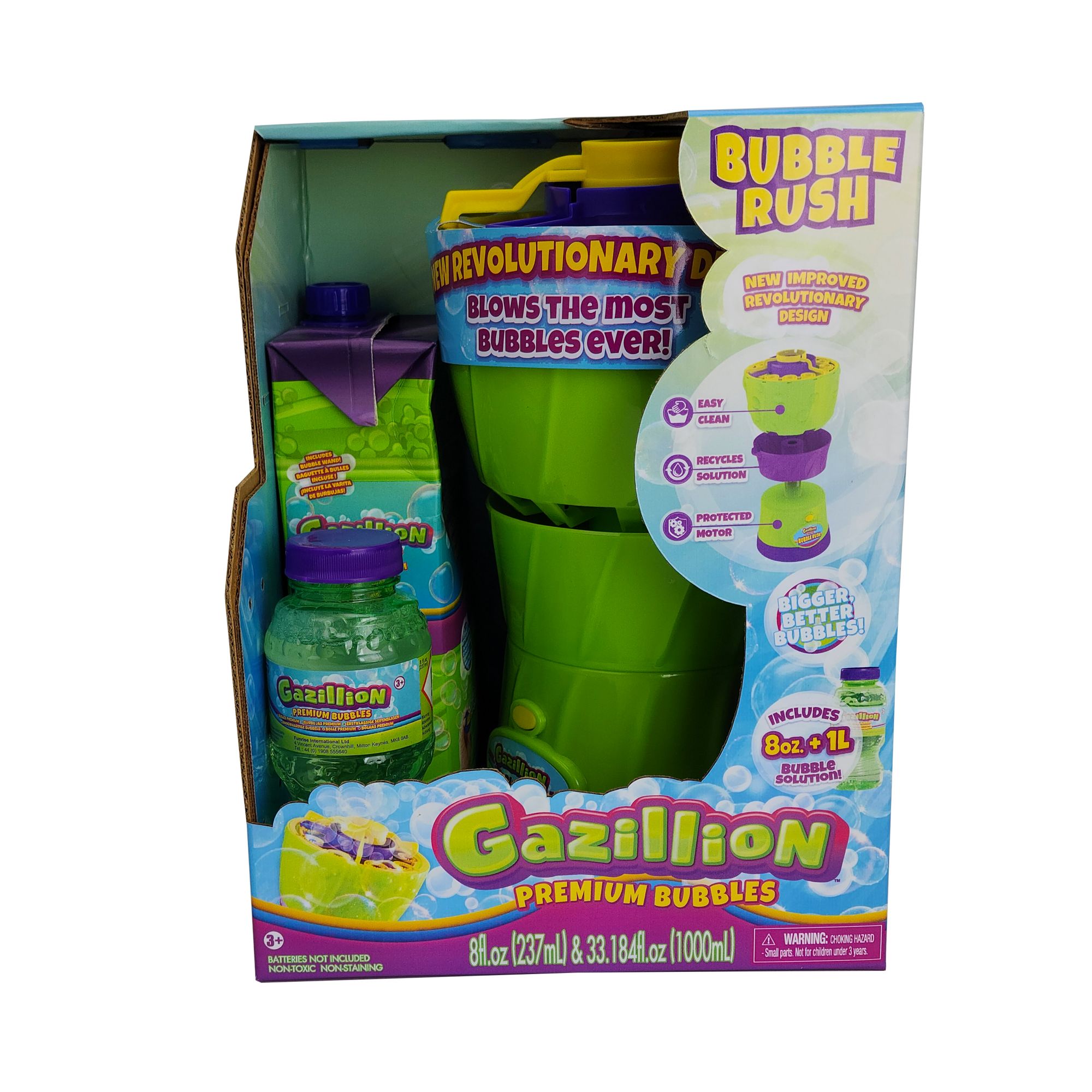 Play Day Light Up Bubble Blaster, Includes Bubble Solution, Children Ages 3+