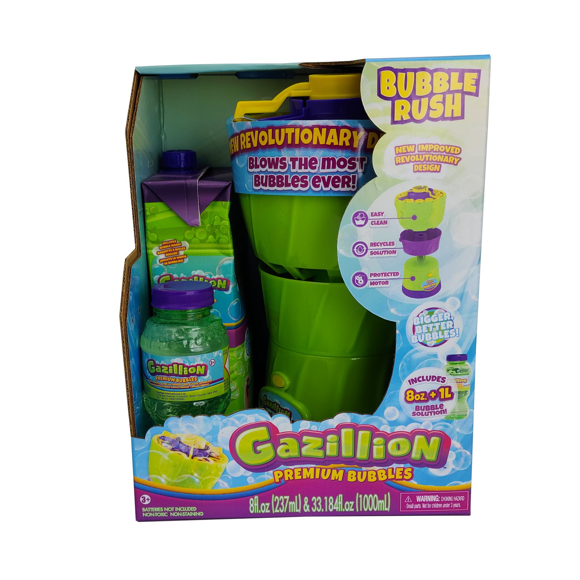 Play Day Light Up Bubble Blaster, Includes Bubble Solution, Children Ages  3+ 