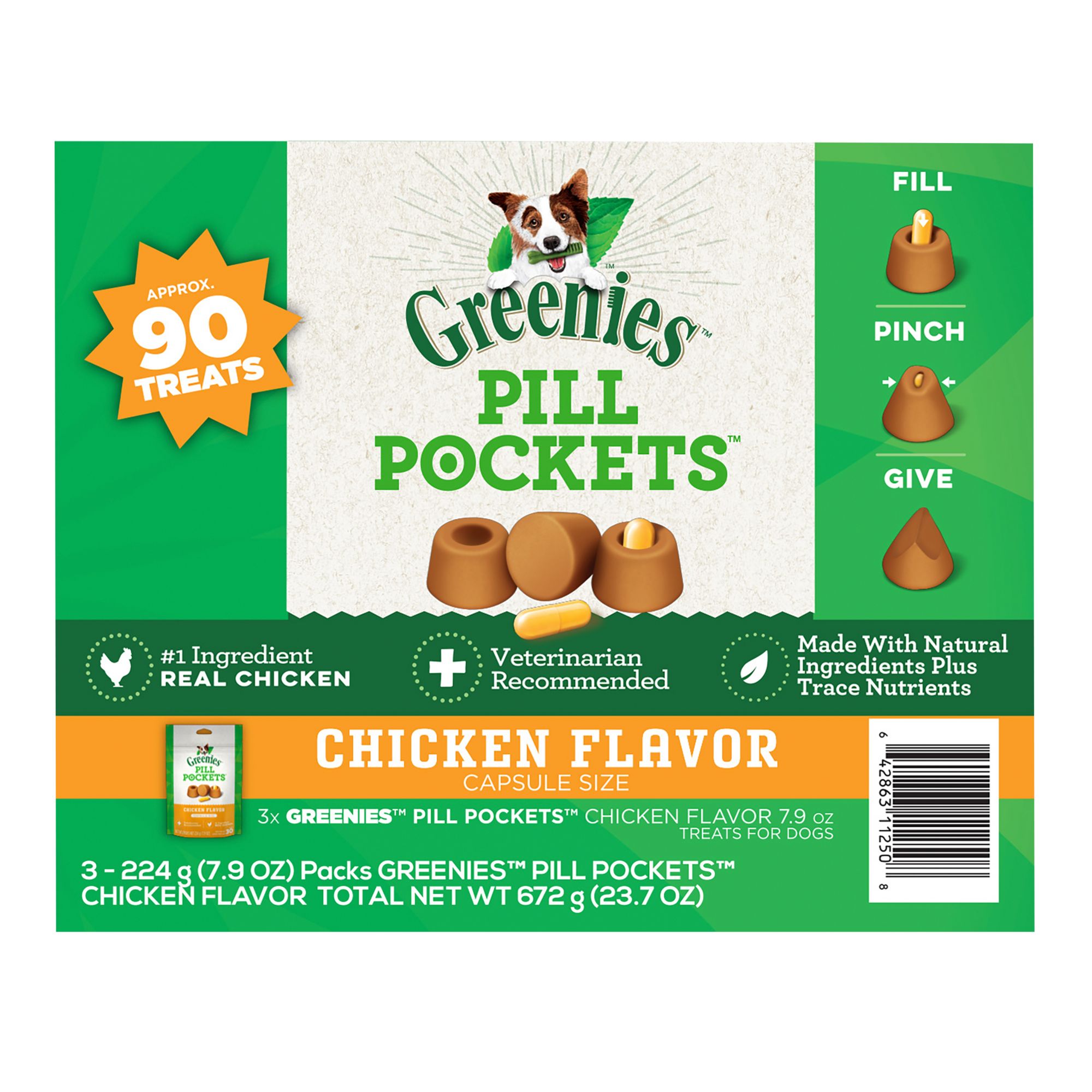 Greenies pill hotsell pockets chicken flavor