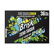 Brisk Zero Sugar Iced Tea, 36 pk./12 oz.