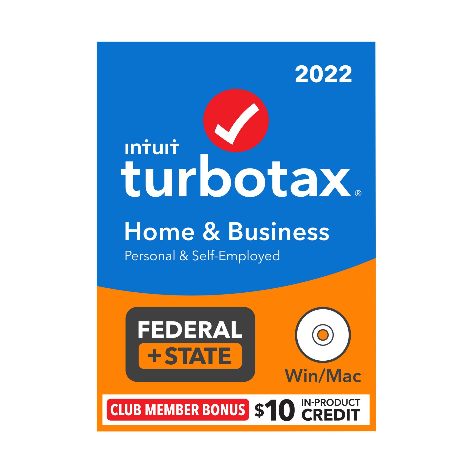 Intuit TurboTax Home and Business Federal, E-File and State 2022 for Windows