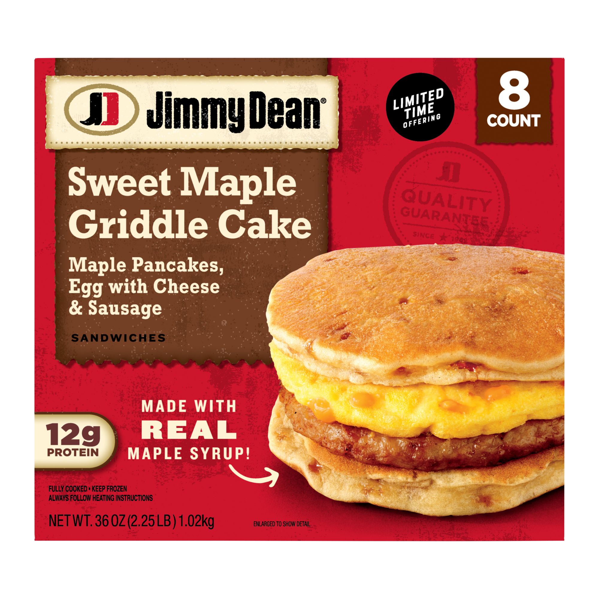 Jimmy Dean Maple Griddle Cake Breakfast Sandwiches, 8 ct.
