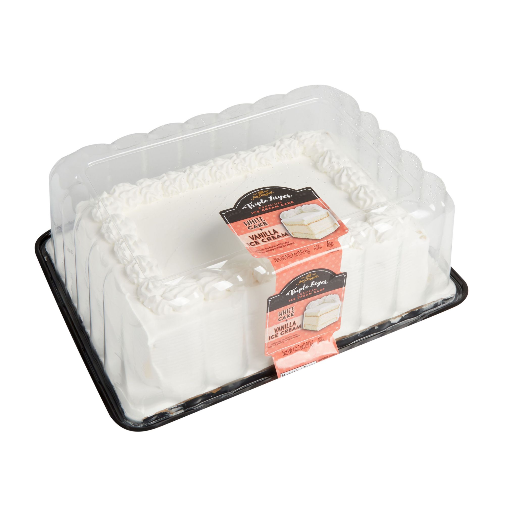 Jon Donaire White Cake Ice Cream Cake, Quarter Sheet