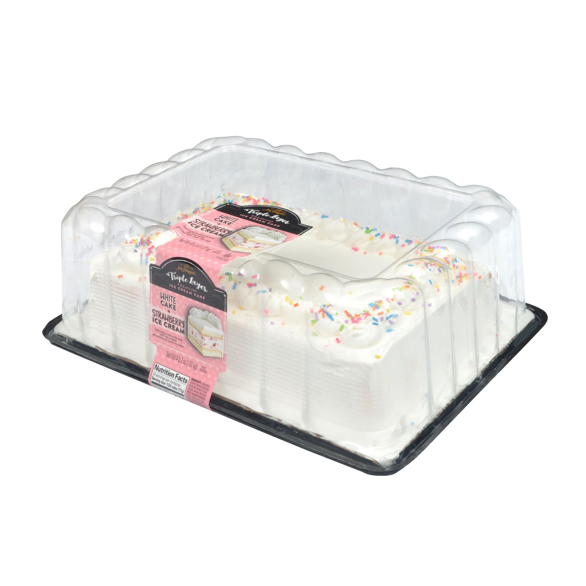 Jon Donaire Strawberry Cake Ice Cream Cake, Quarter Sheet