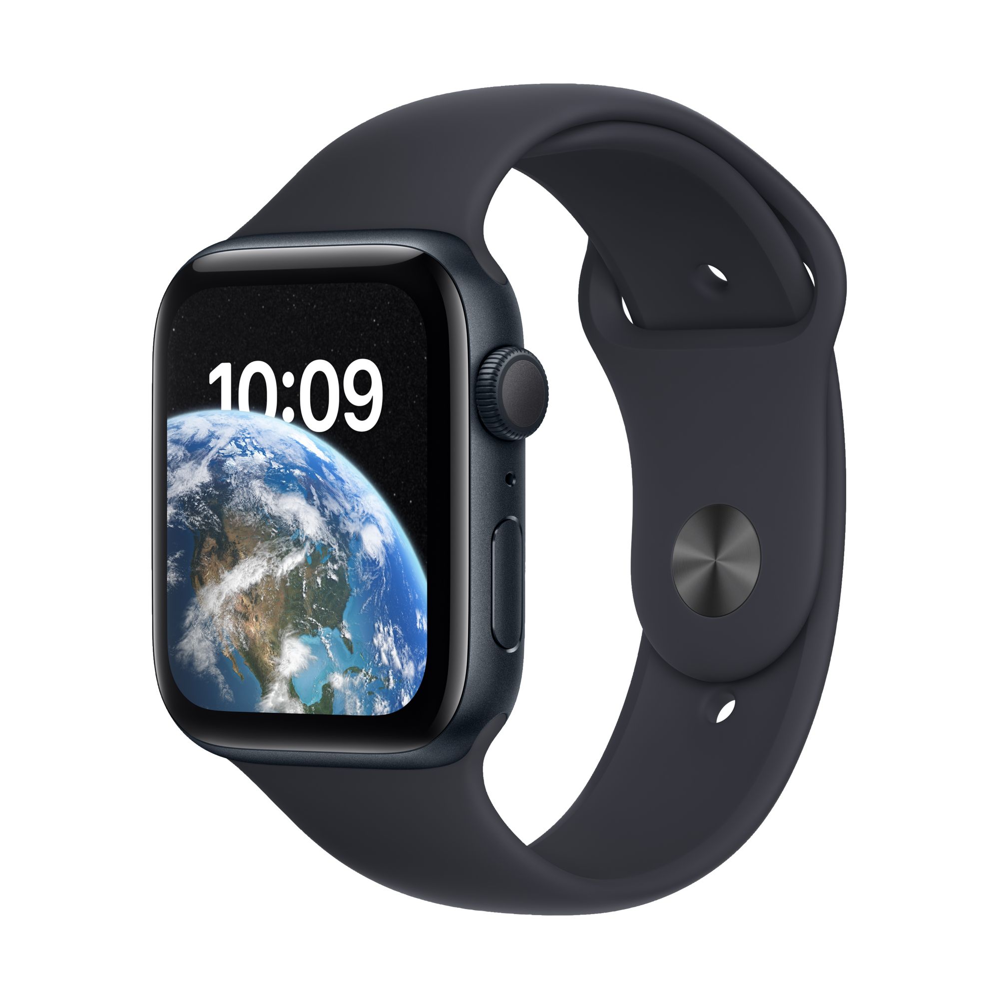 Apple Watch SE GPS 44mm Midnight Aluminum Case with Midnight Sport Band M L