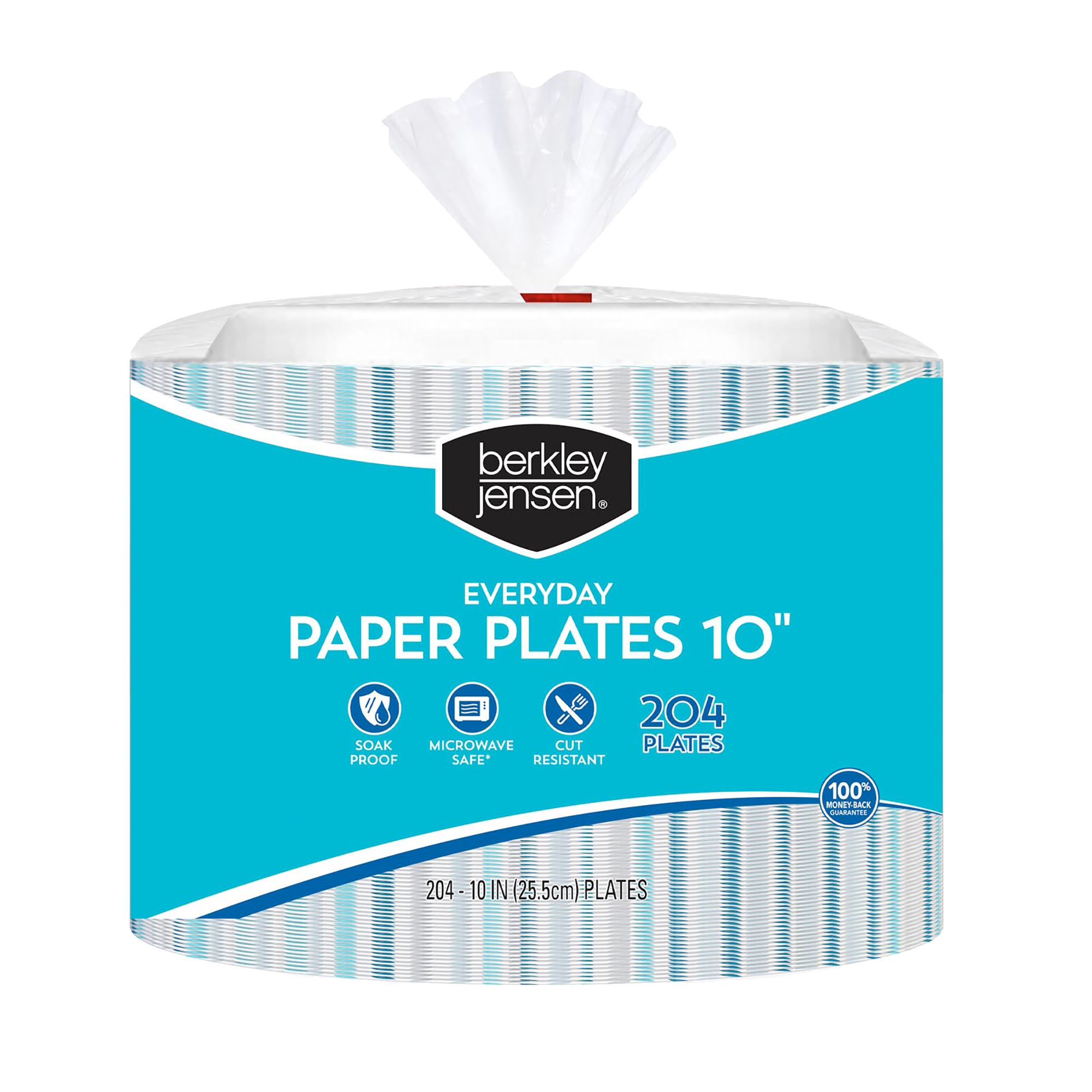 DHG Professional The Heavy Weight Standard 9-Inch Grease Resistant Paper Plates Coated, White 125 Plates