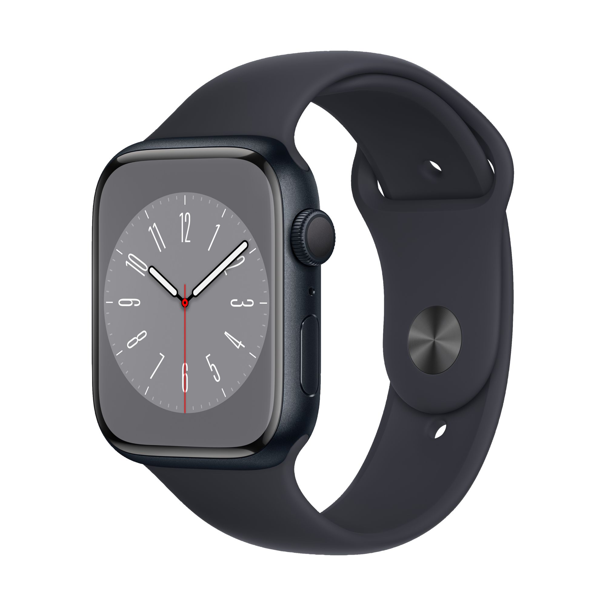 Apple Watch Series 8 GPS with Midnight Aluminum Case, 45mm - Midnight Sport  Band