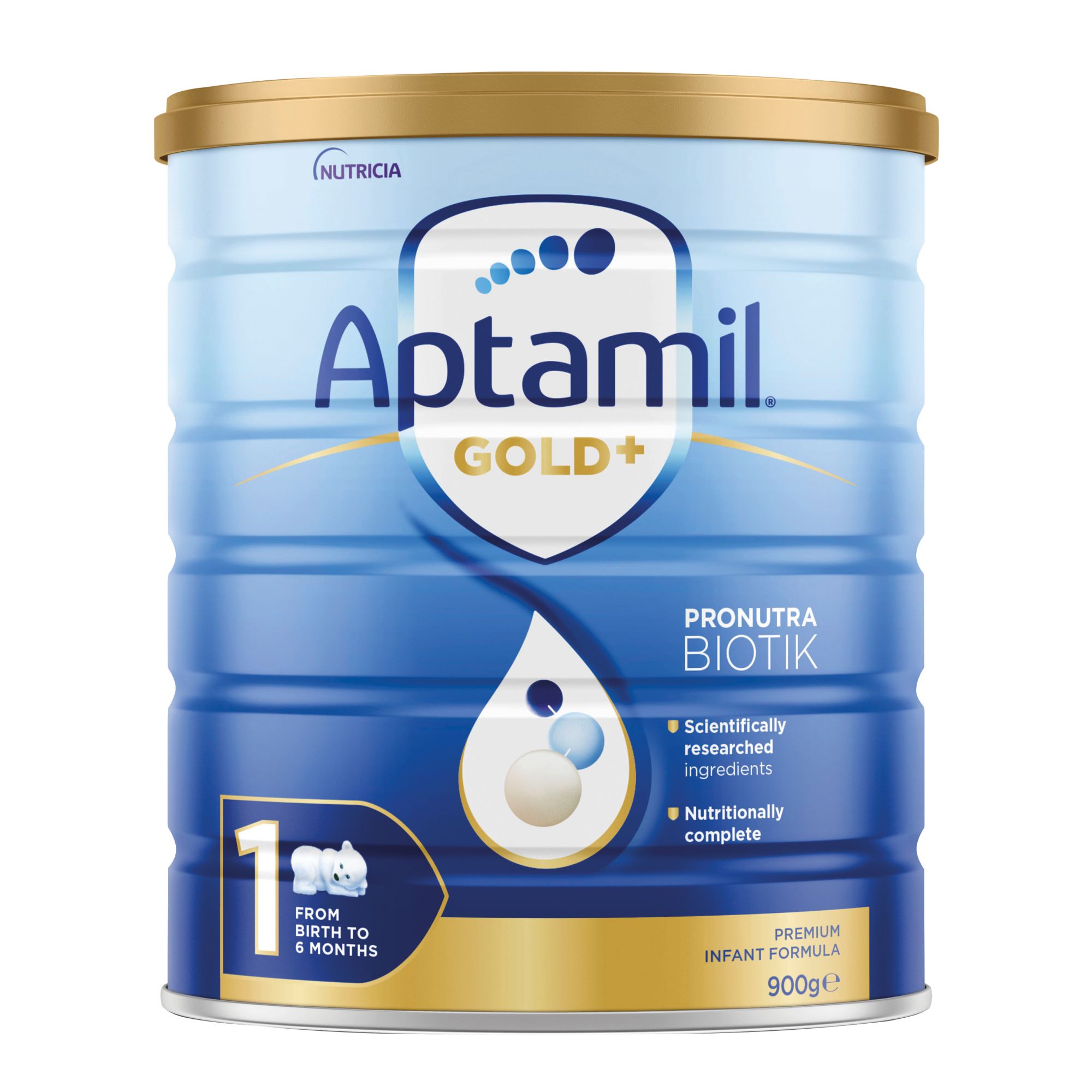 Aptamil Gold+ ProNutra Biotik Infant Formula, 31.75 oz. - Stage 1