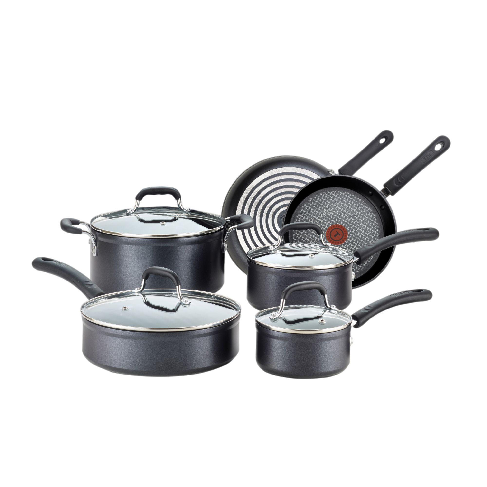 T-fal 10-Piece Forged Non-Stick Cookware Set