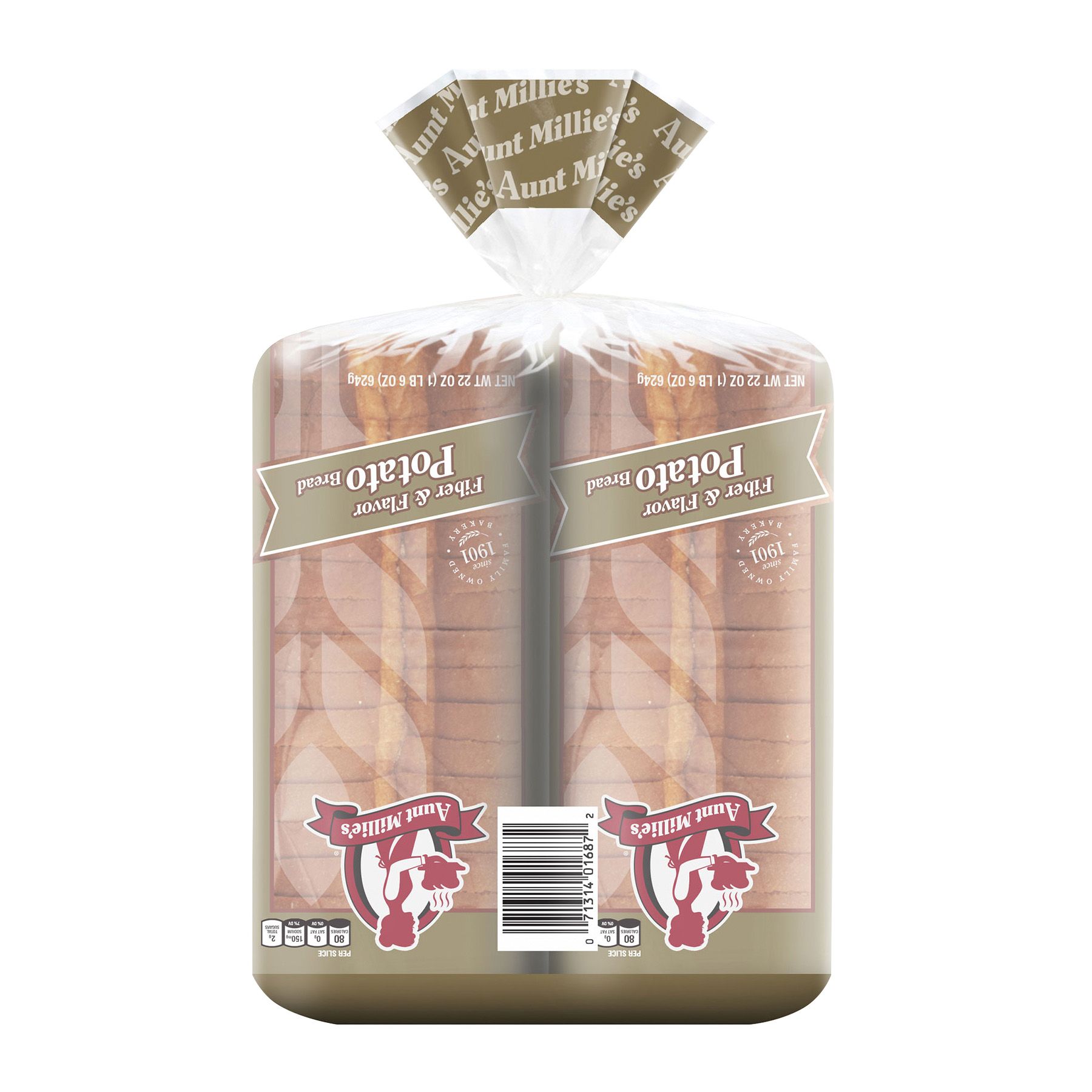 Aunt Millie's Potato Bread Twin Pack, 44 oz.