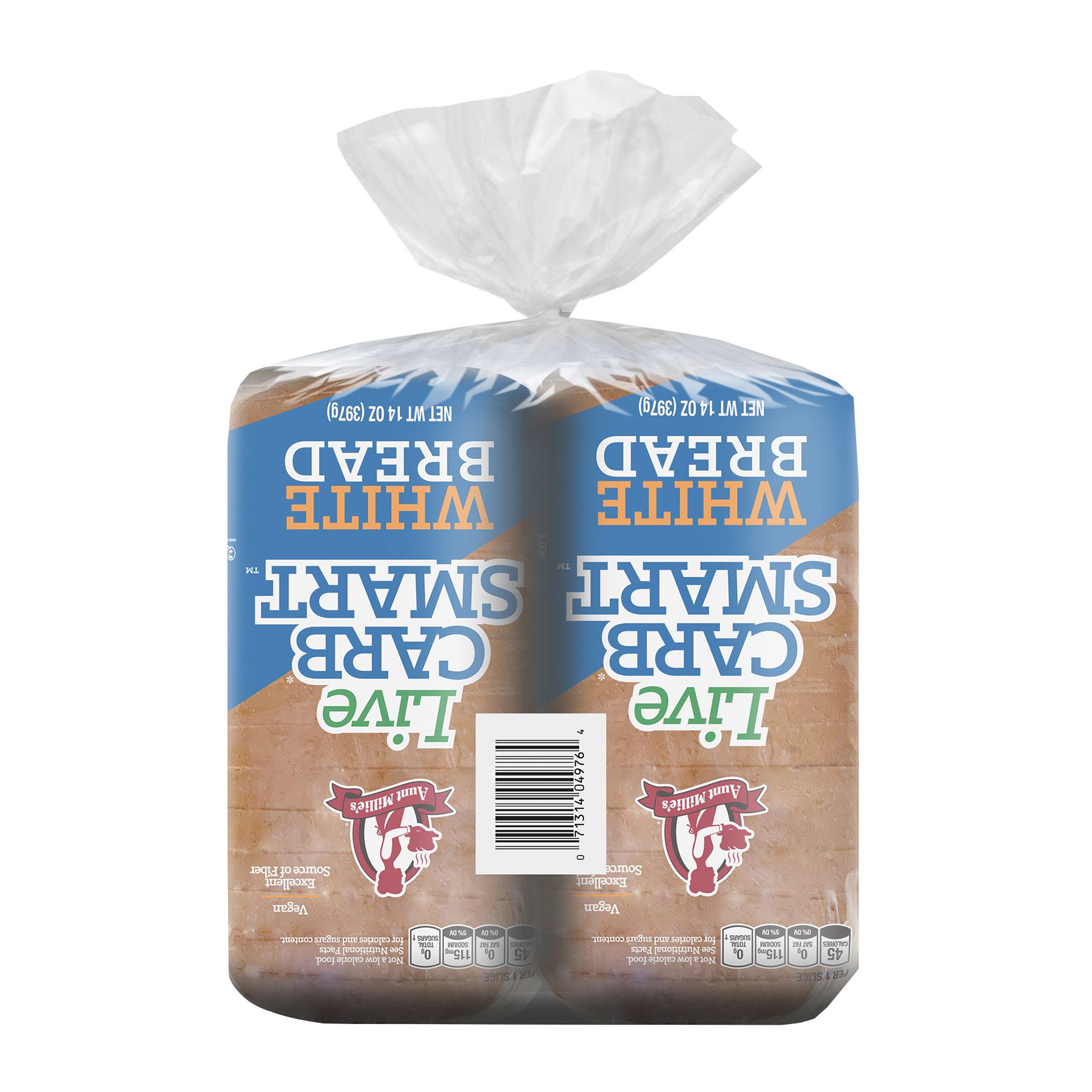 Aunt Millie's Live Carb Smart White Bread, 2 pk.