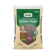 GroundSmart Rubber Mulch, 1.25 cu. ft. - Brown