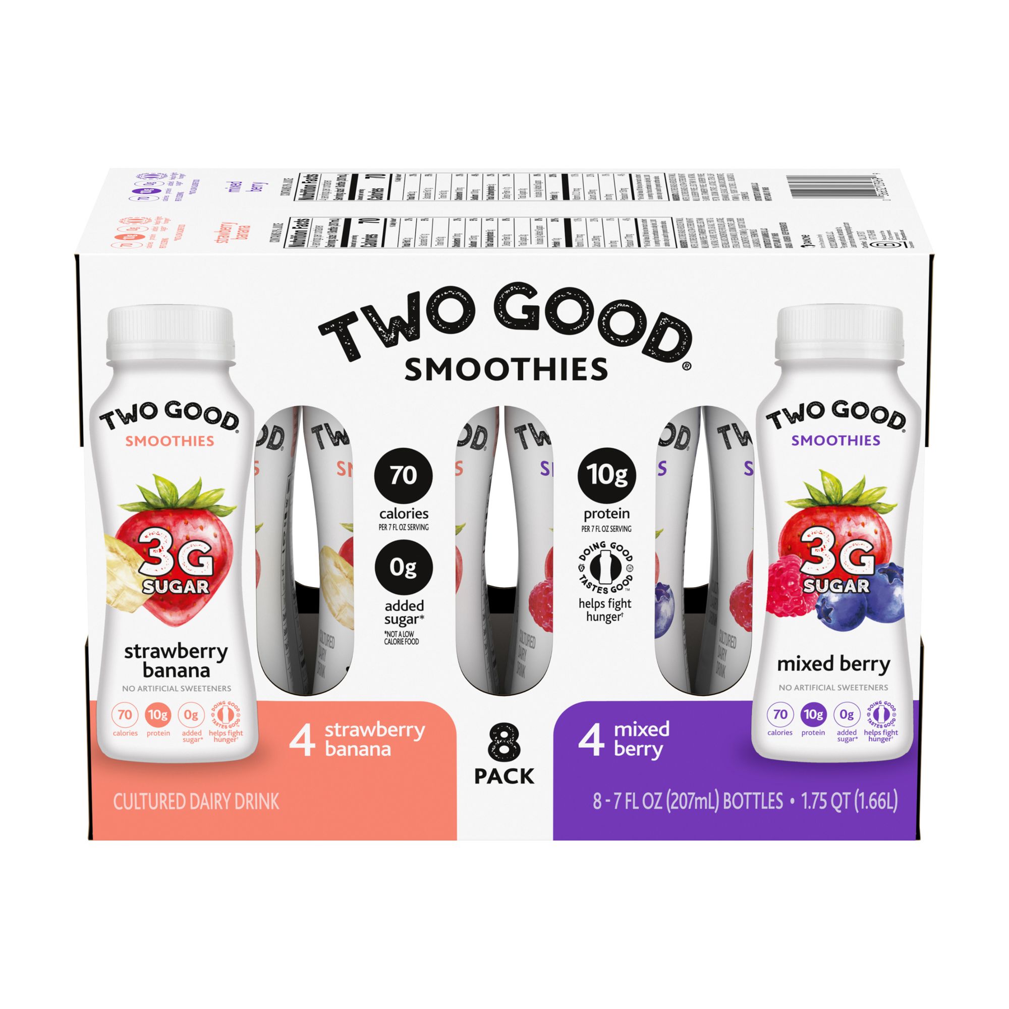 Two Good Yogurt Smoothies Variety Pack, 8 ct./7 oz.