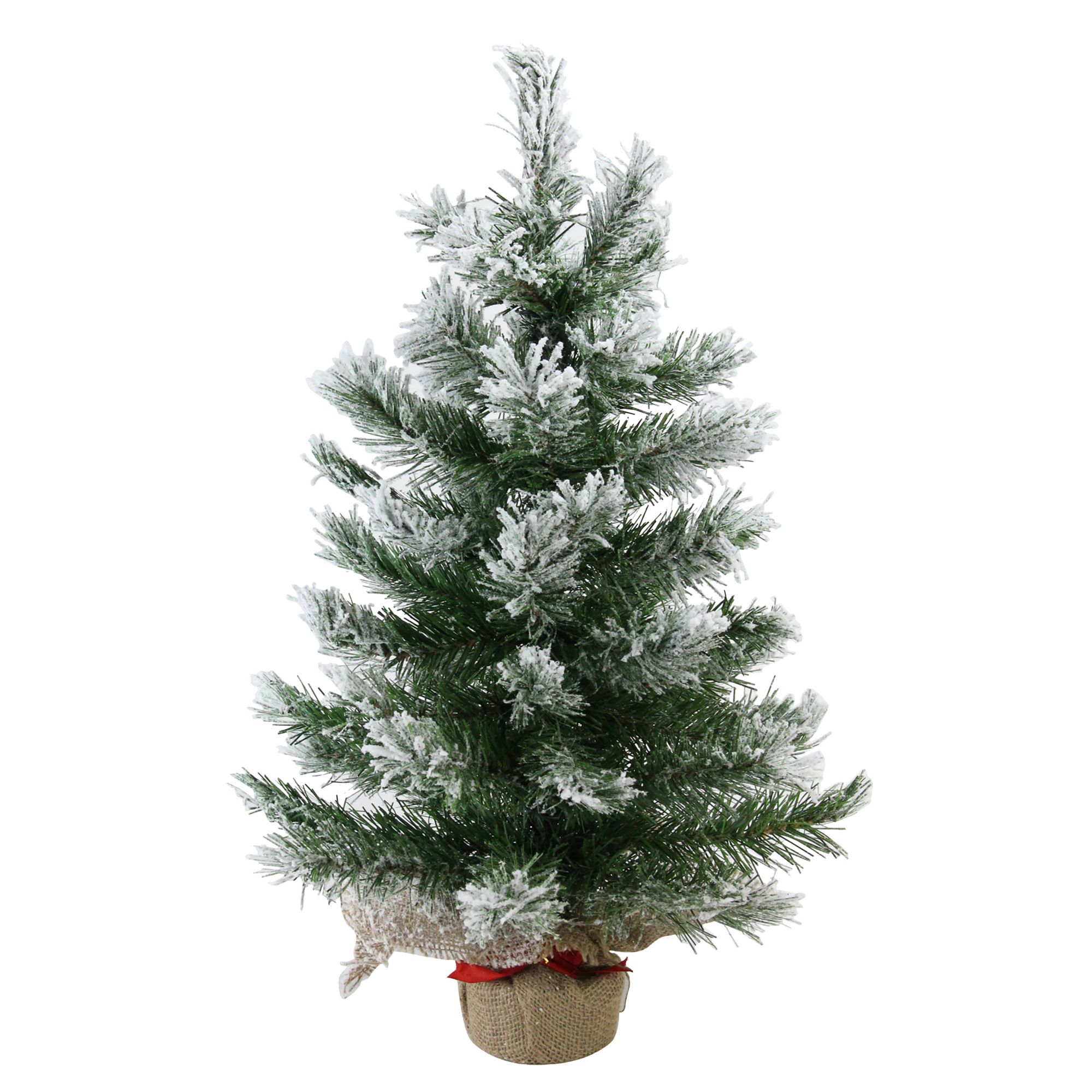 Northlight 22&quot; Flocked Pine Artificial Christmas Tree