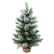 Northlight 22&quot; Flocked Pine Artificial Christmas Tree