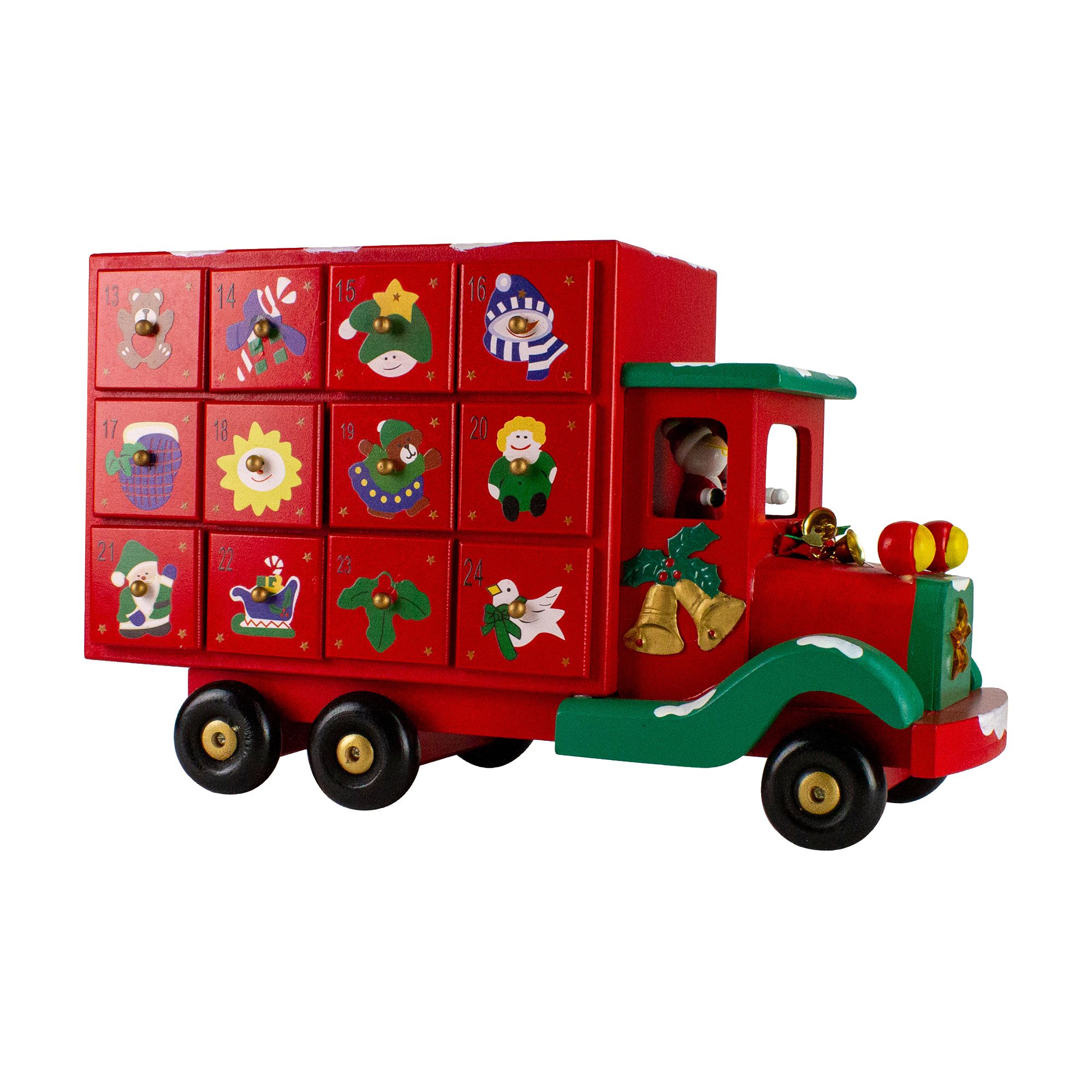 Northlight 14&quot; Christmas Truck Advent Calendar