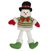 Northlight 18&quot; Sitting Smiling Christmas Snowman
