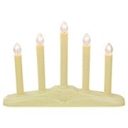 Northlight 14.5&quot; 5-Light Ivory Christmas Chandelier Candle Lamp