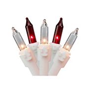 Northlight 20.25' 100-Ct. String Christmas Lights - Red and Clear with White Wire