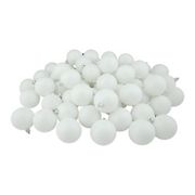 Northlight 2.5&quot; 60-Ct. Winter White Shatterproof Matte Christmas Ball Ornaments