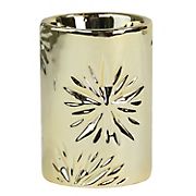Northlight 3.25&quot; Small Gold Snowflake Christmas Candle Holder