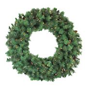 Northlight 48&quot; Pre-Lit Royal Oregon Pine Artificial Christmas Wreath - Clear Lights