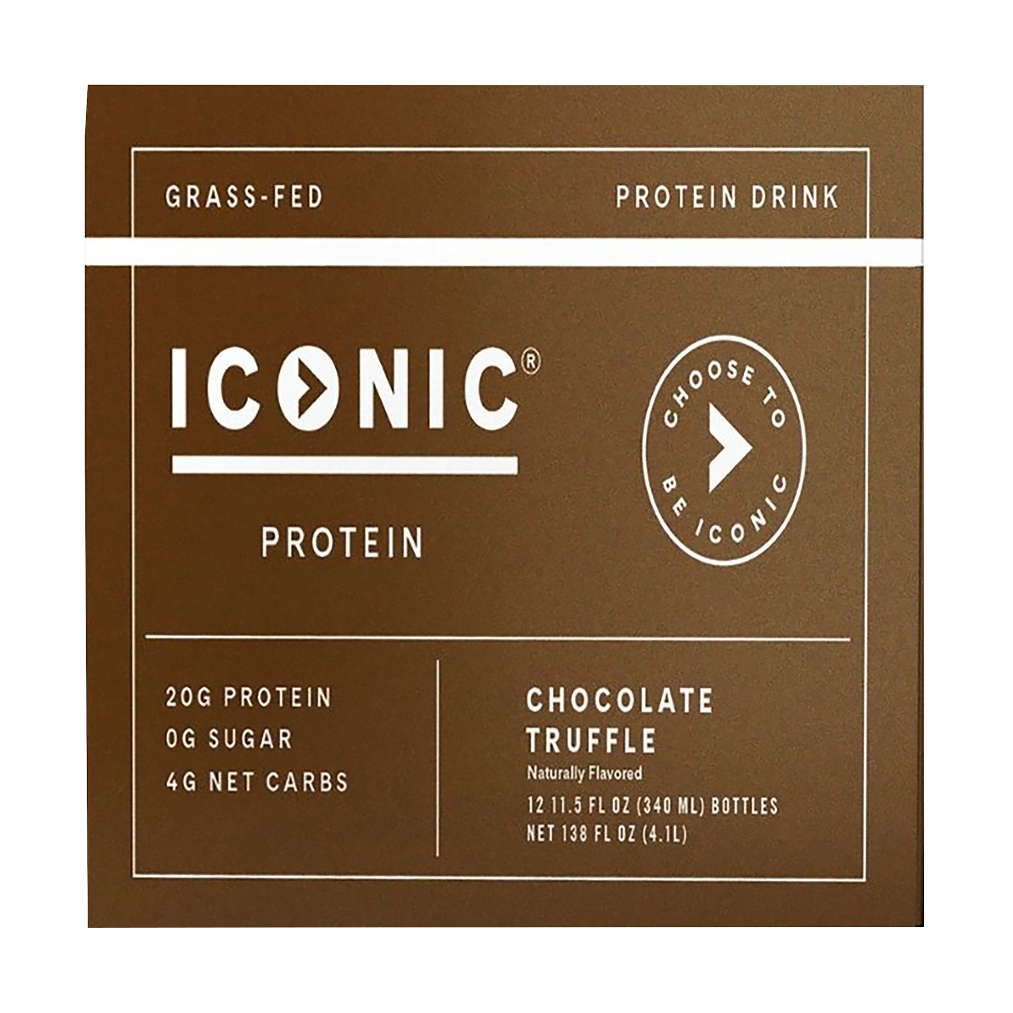 Iconic Protein, Chocolate Truffle Protein Drink, Single
