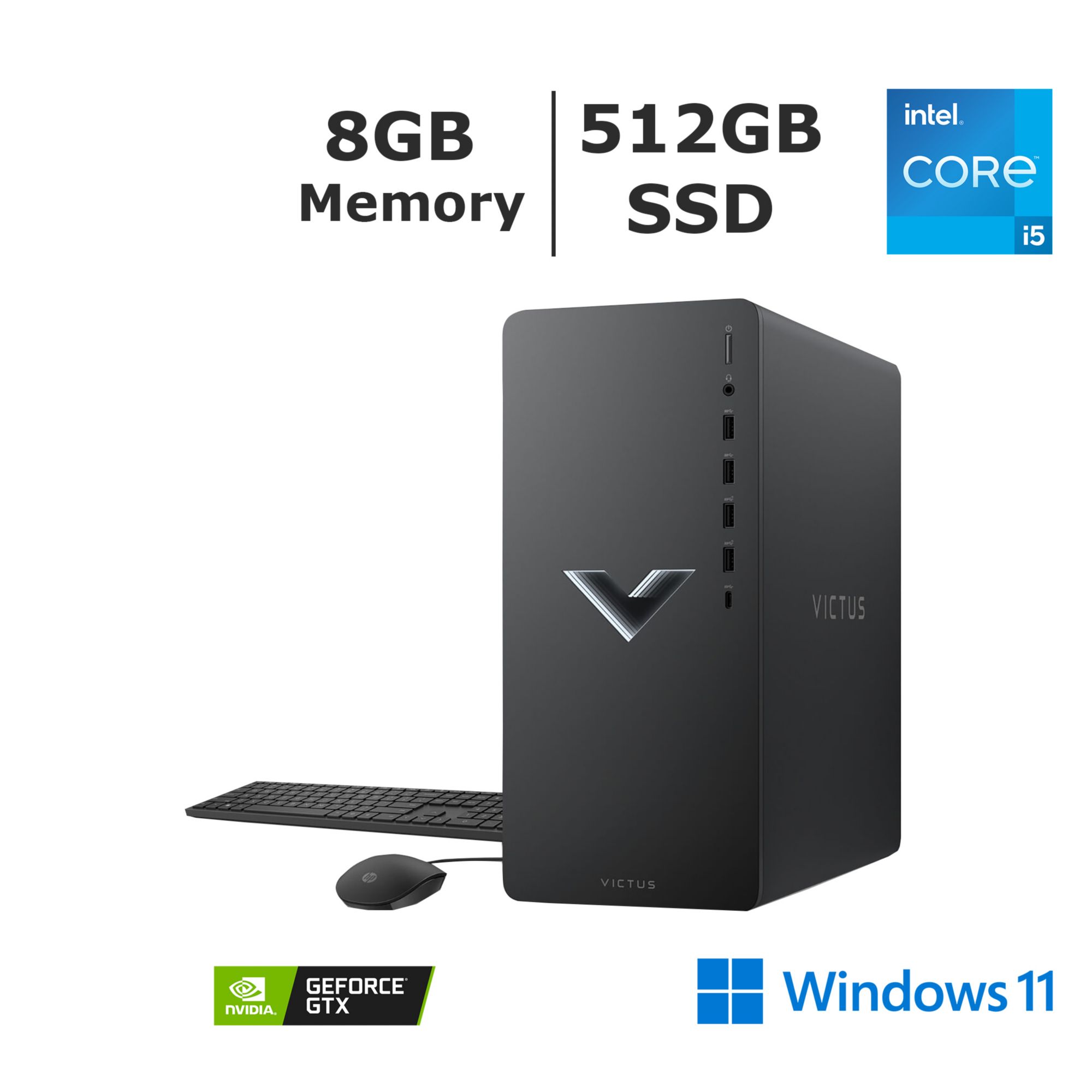 （店主出品）HP VICTUS Windows11/16G/SSD 500GB HP Victus Gaming Desktop – 14th Gen Intel Core i7-14700F