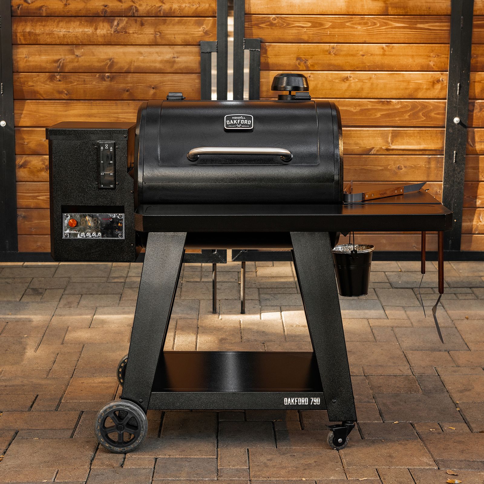 3-Burner Propane Gas Grill and Oakford 1150 Pro Offset Smoker