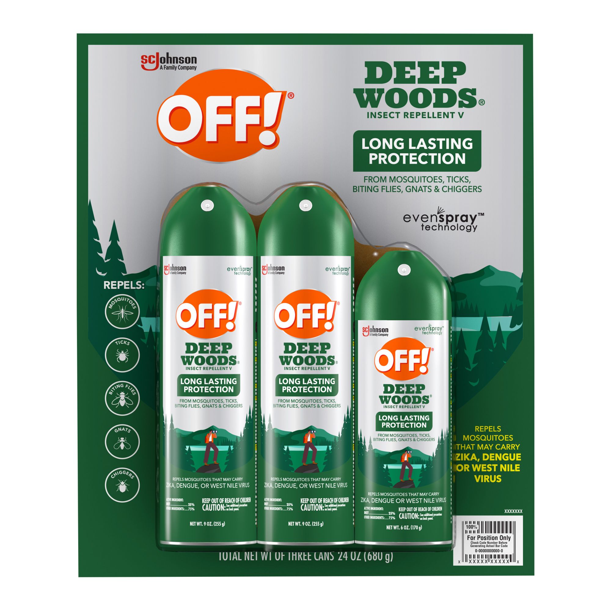 OFF! Deep Woods Insect Repellent Combo Pack