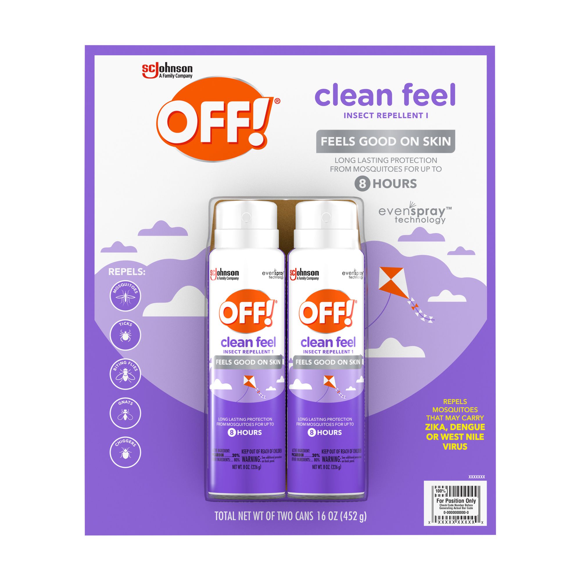 OFF! Clean Feel Insect Repellant 2 pk./9 oz.