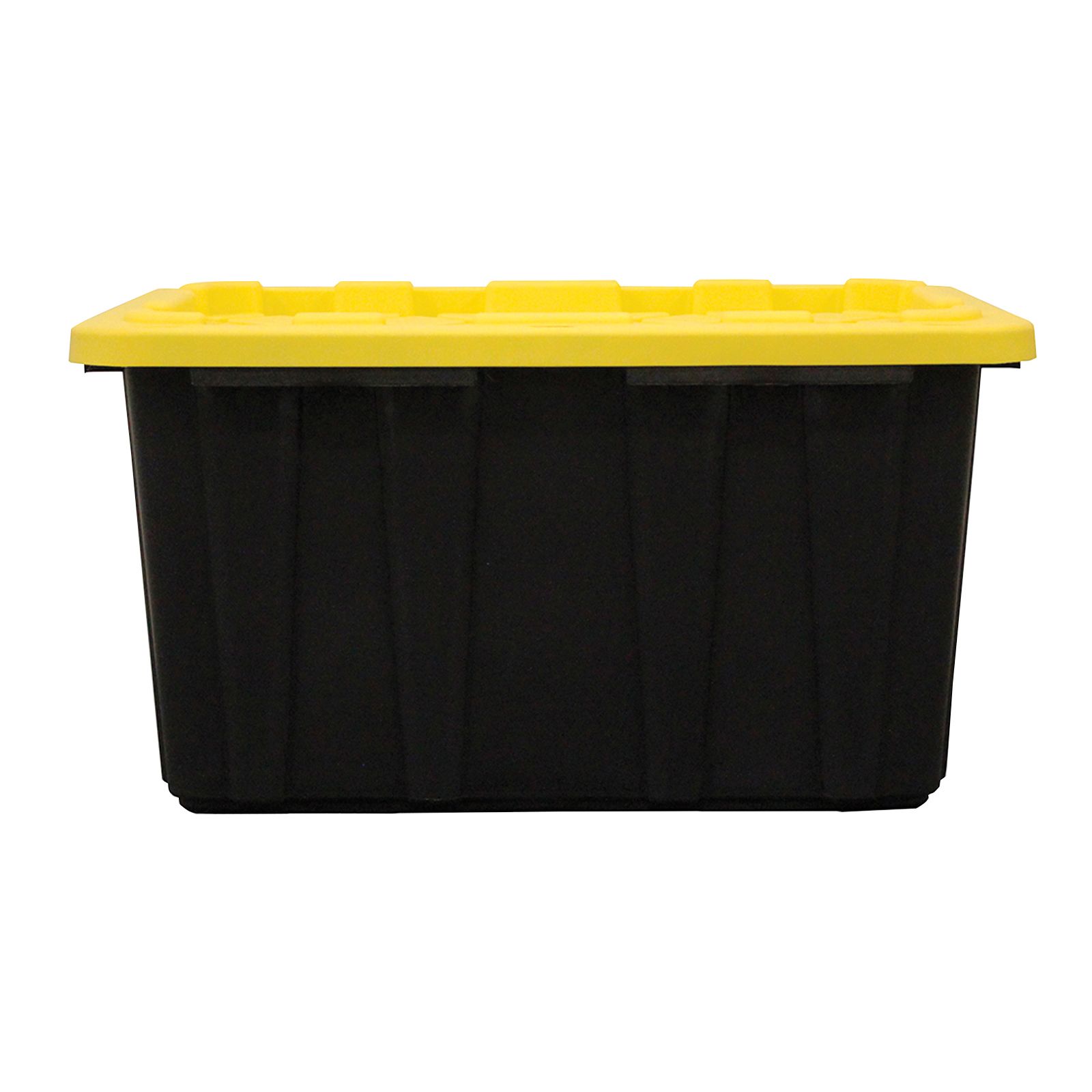 Berkley Jensen 27 Gallon Storage Tote/Strong Box - Black/Yellow