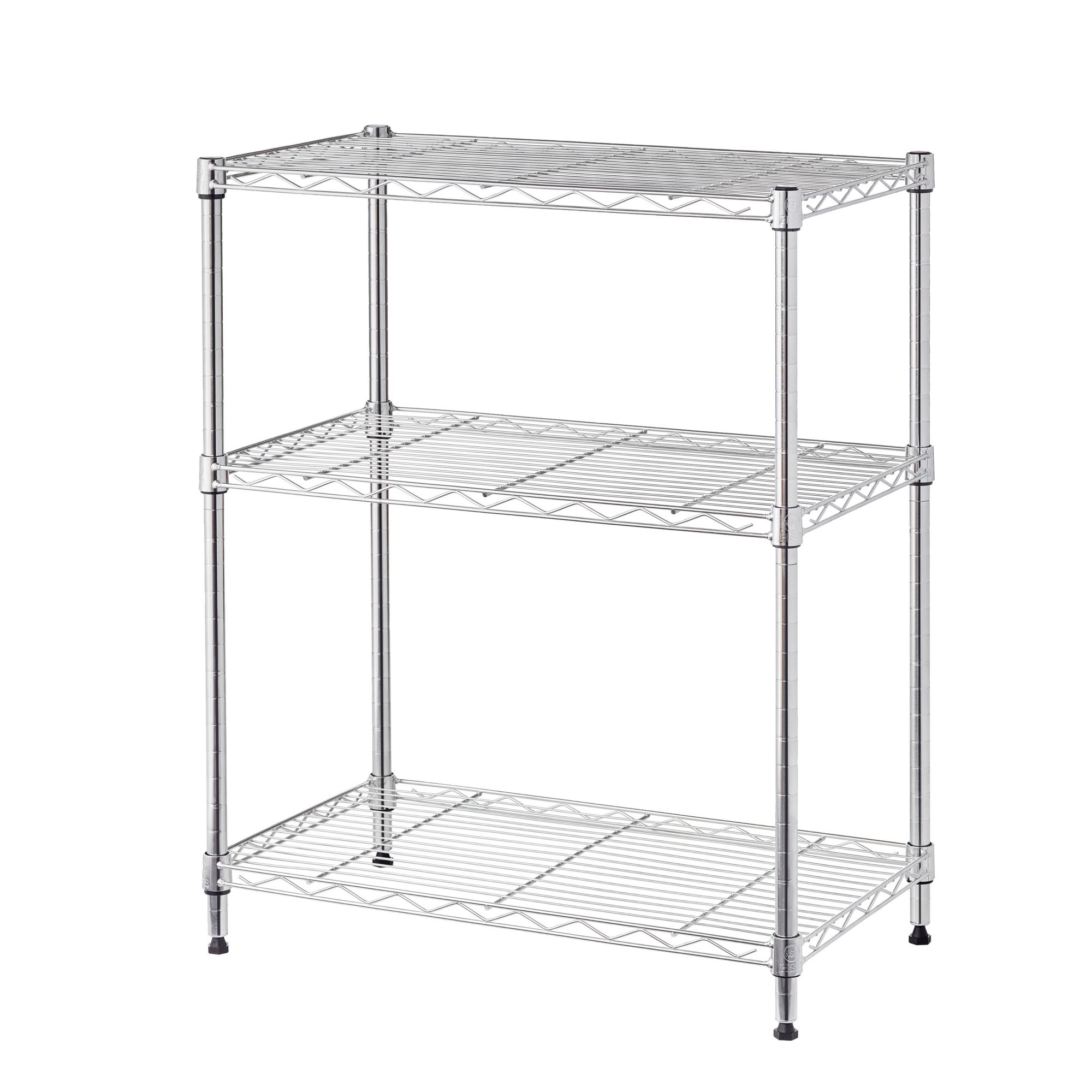 24 Berkley Jensen 6-Shelf Steel Rack - Silver