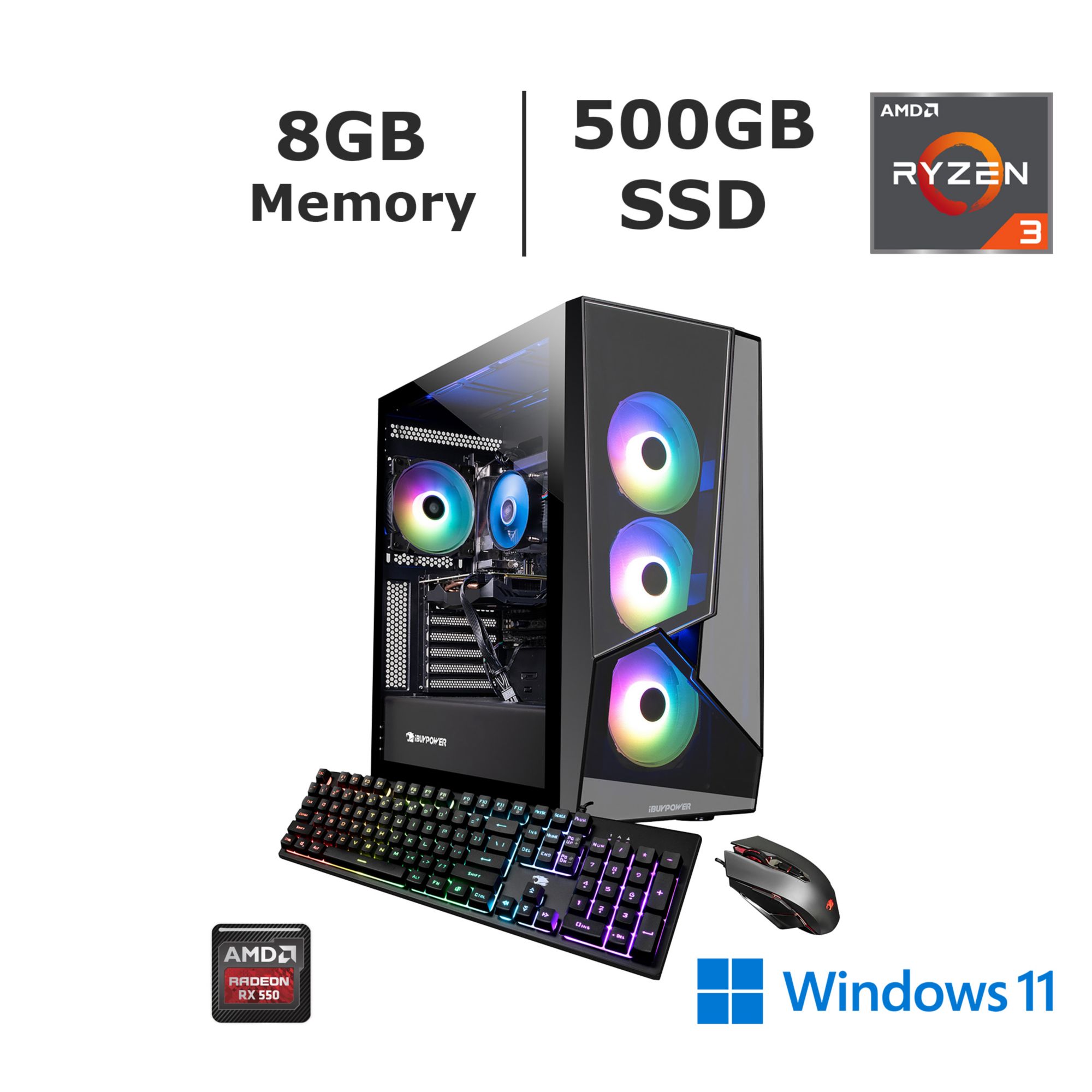 iBUYPOWER SlateMR2140 Gaming PC, AMD Ryzen 5 5600 - BJs Wholesale Club