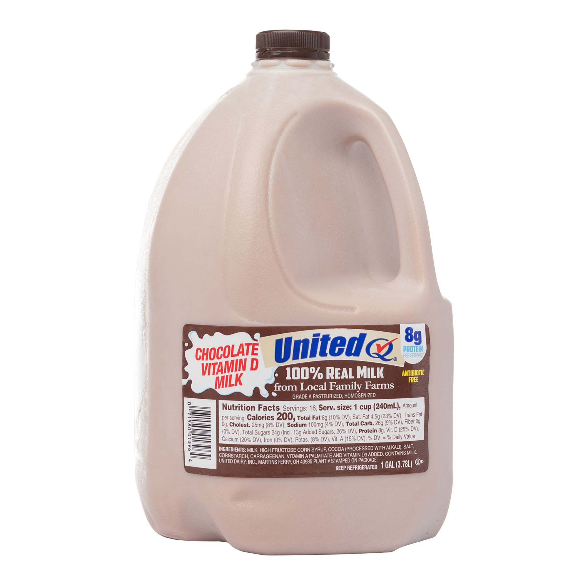 United Dairy Whole Chocolate Milk, 1 gal.