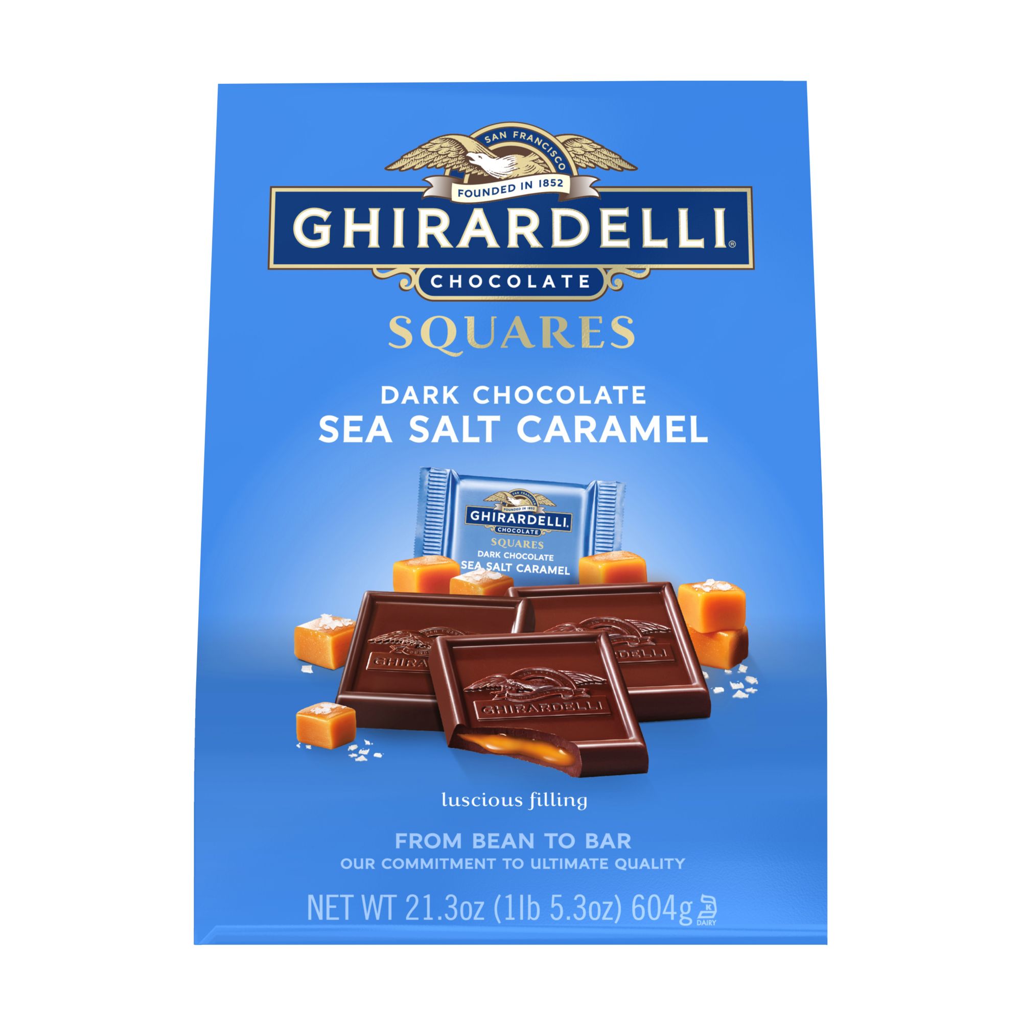 Ghirardelli Dark Sea Salt Caramel Squares