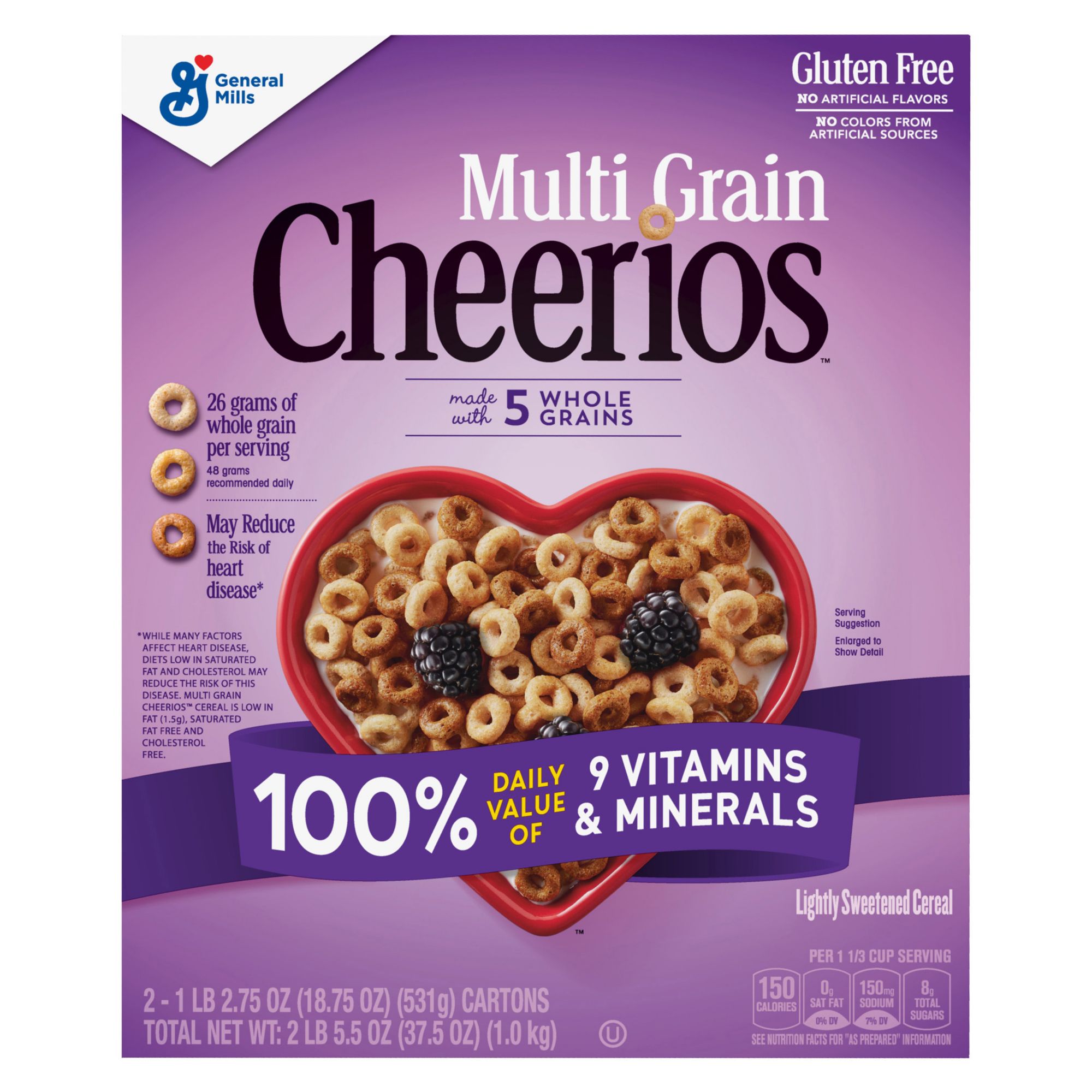 Honey Nut Cheerios Gluten-Free Breakfast Cereal, 19.5 oz 