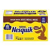 Nestle Nesquik Chocolate Low-Fat Milk Cartons, 15 pk./8 oz.
