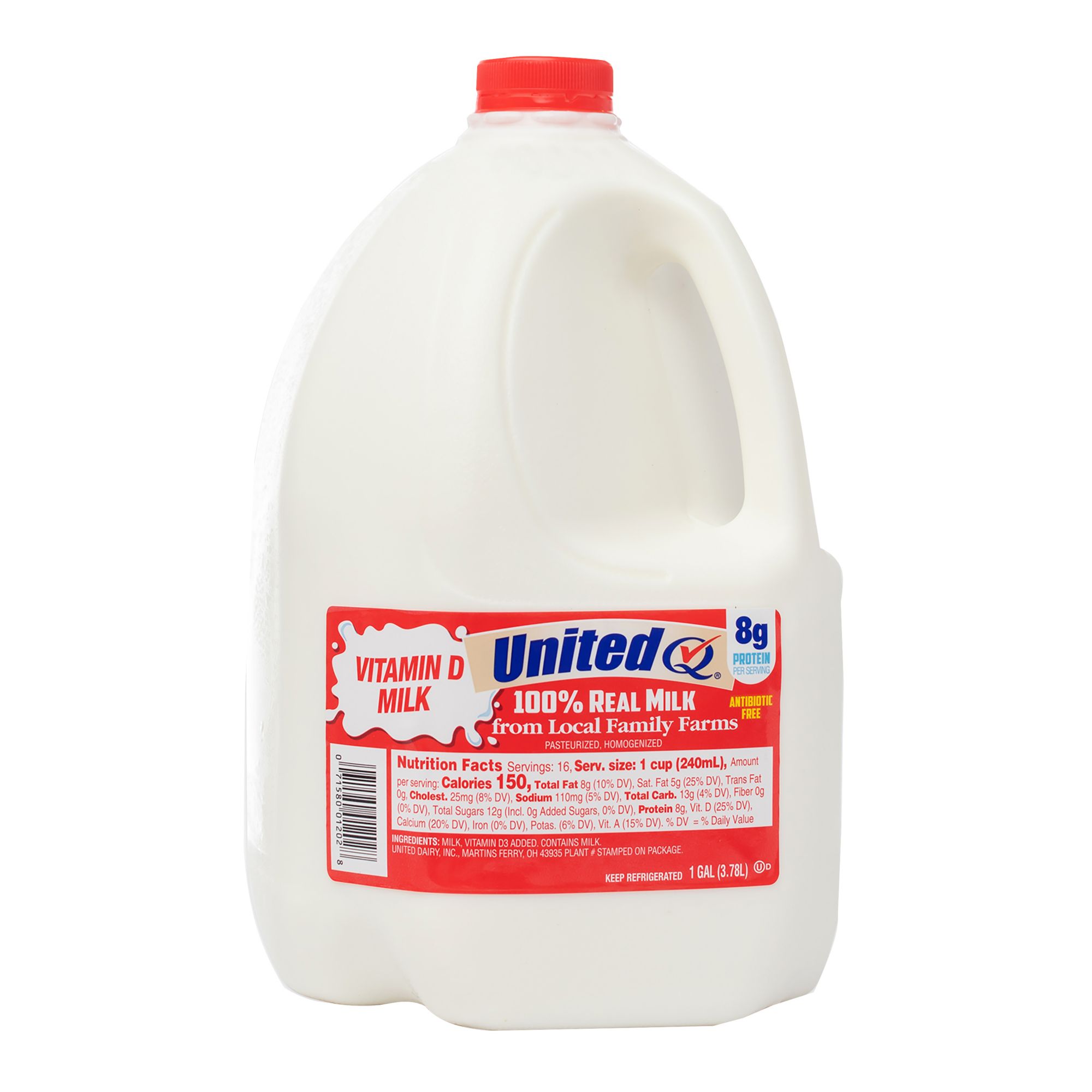 United Dairy Fat Free Skim Milk, 1 gal.