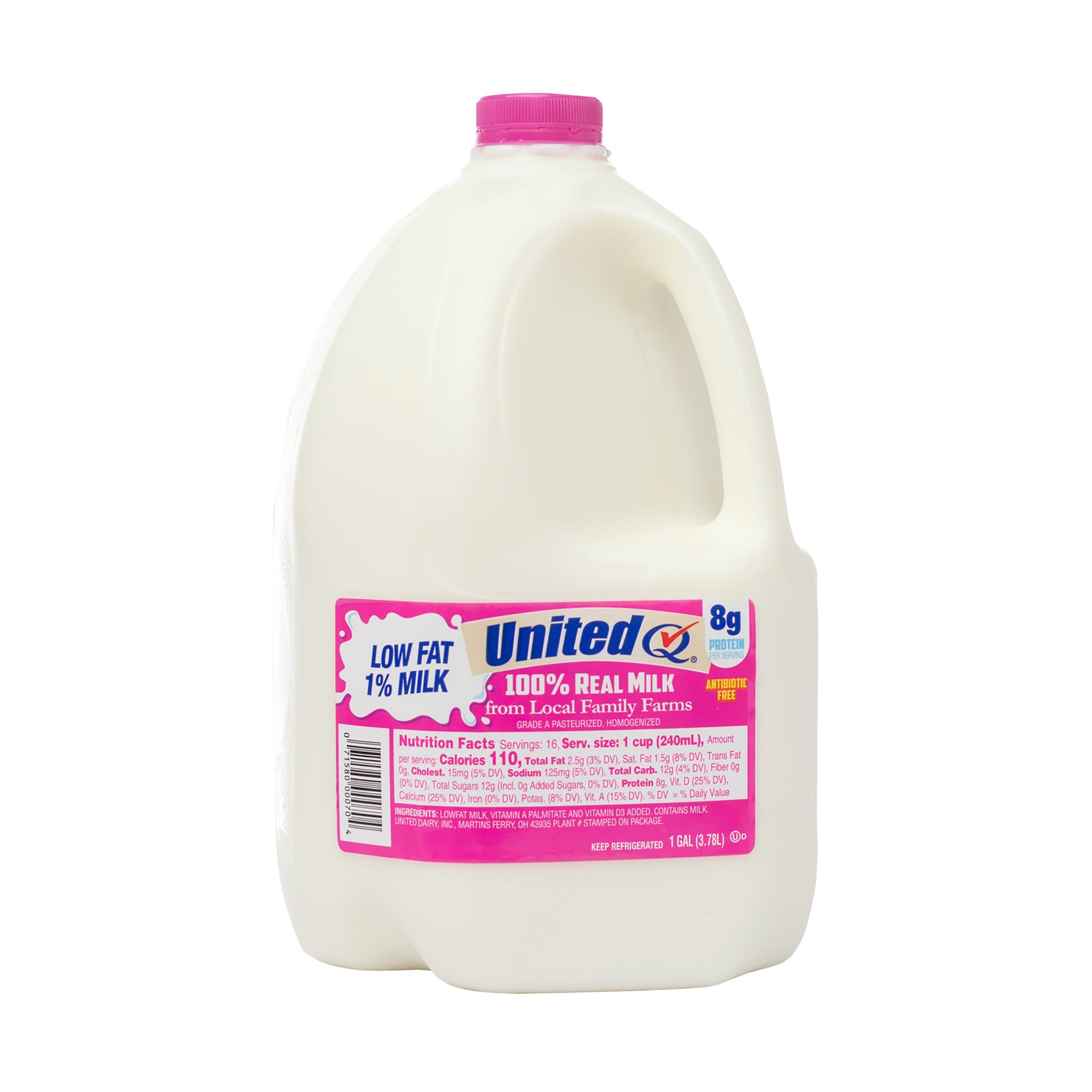 United Dairy Fat Free Skim Milk, 1 gal.