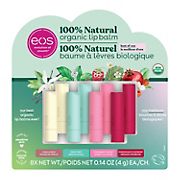 eos 100% Natural & Organic Lip Balm Variety Pack, 8 ct.