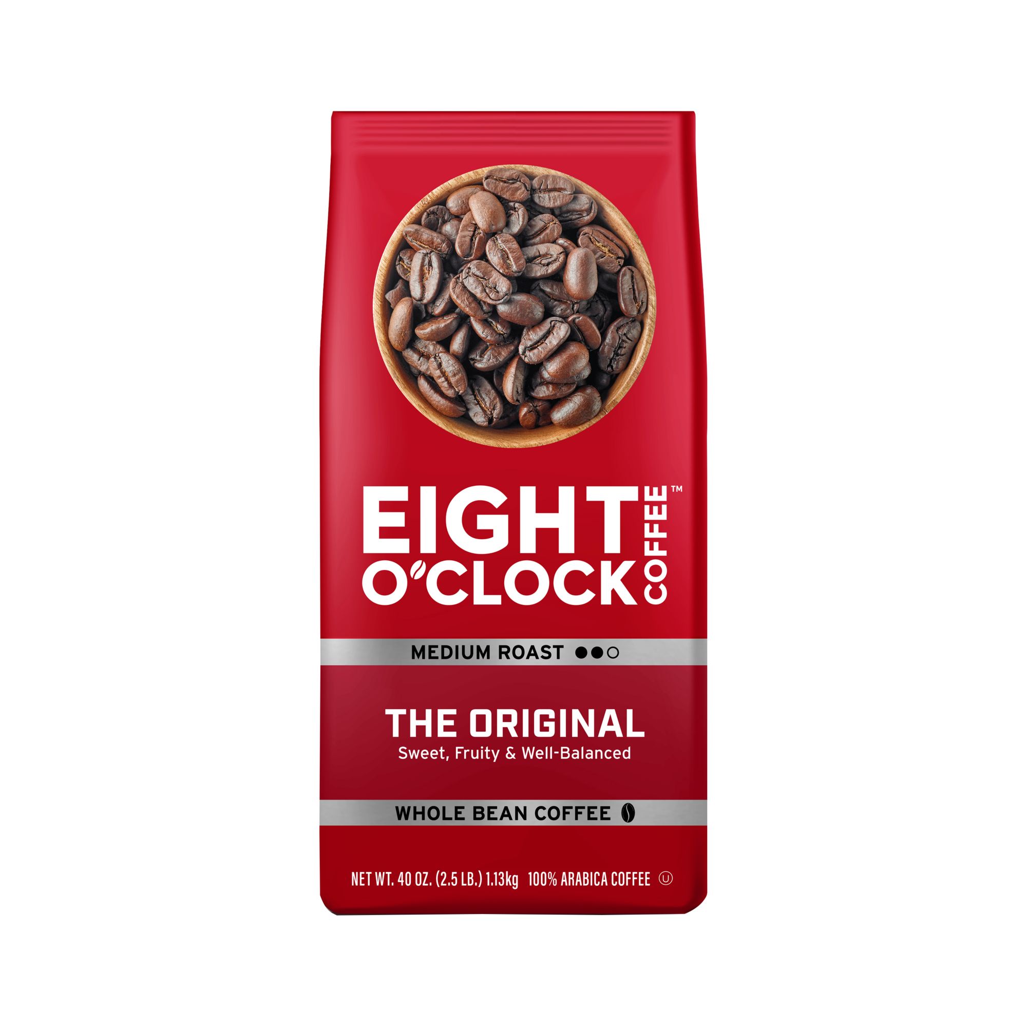 Eight O'Clock Original Arabica Whole Bean Coffee, 40 oz.