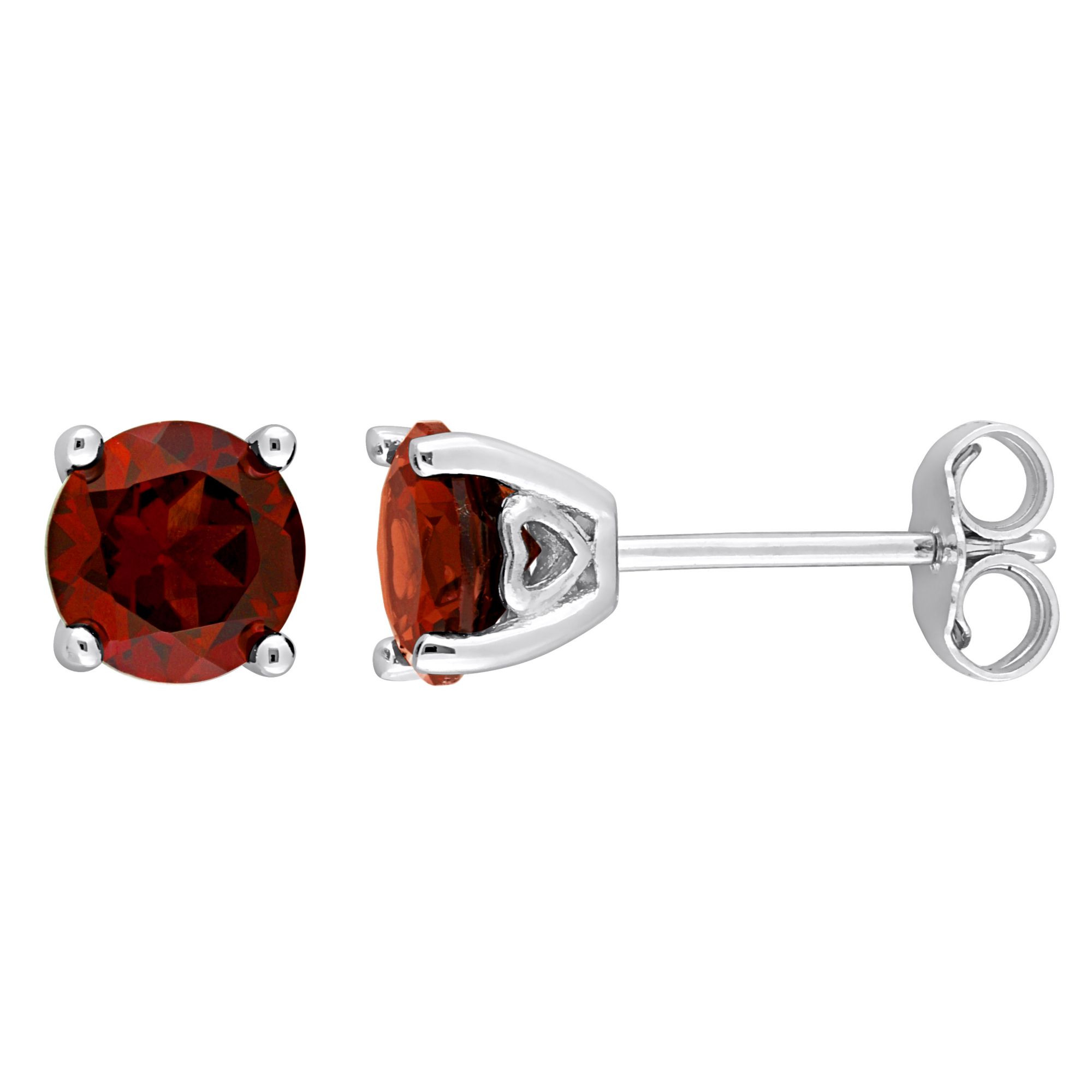 2 ct. t.g.w. Garnet Stud Earrings in Sterling Silver