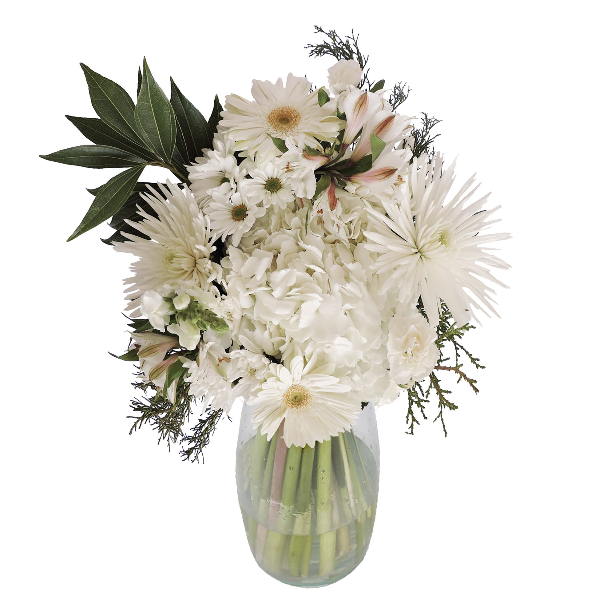 White Cascade Bouquet, 8 pk.