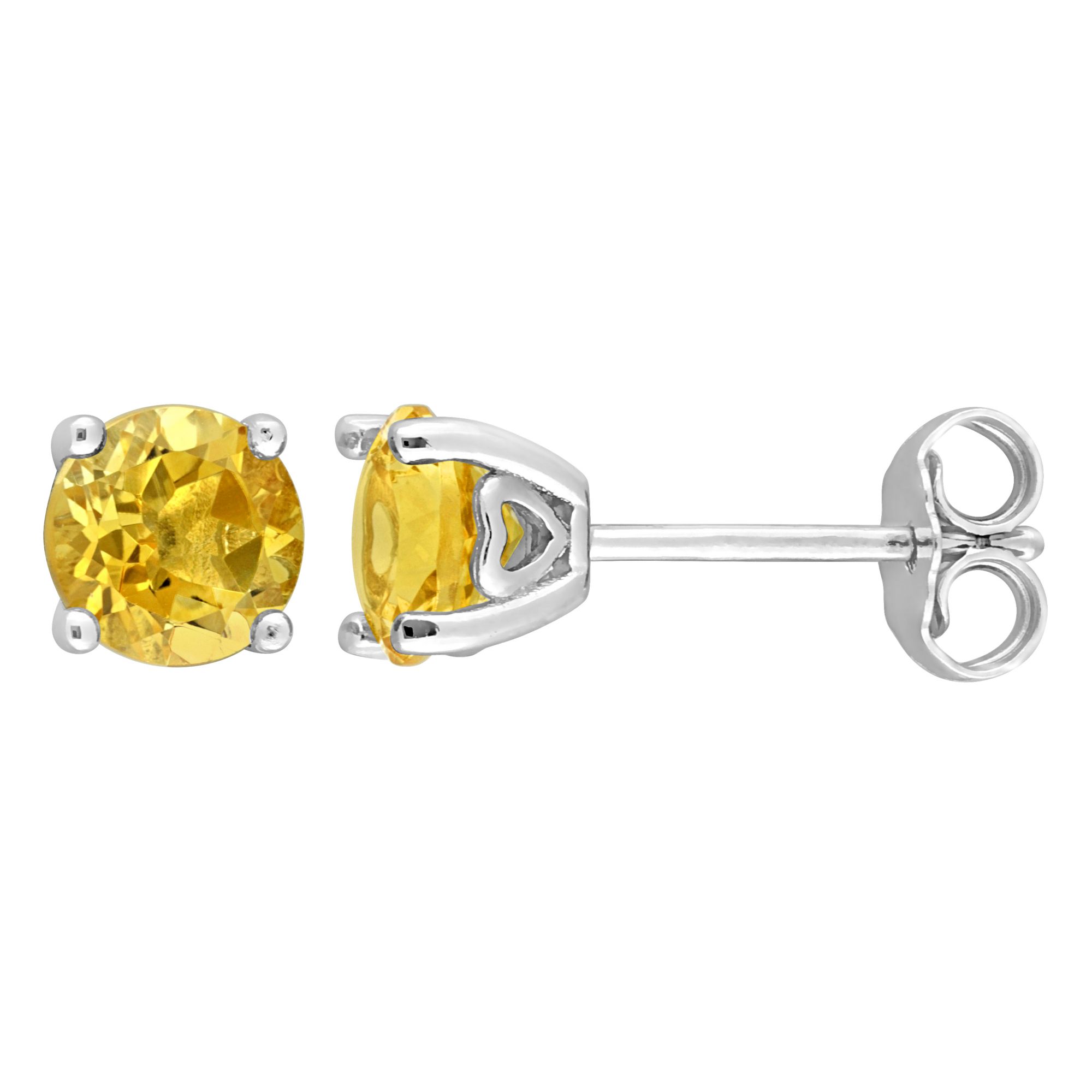 1.50 ct. t.g.w. Citrine Stud Earrings in Sterling Silver