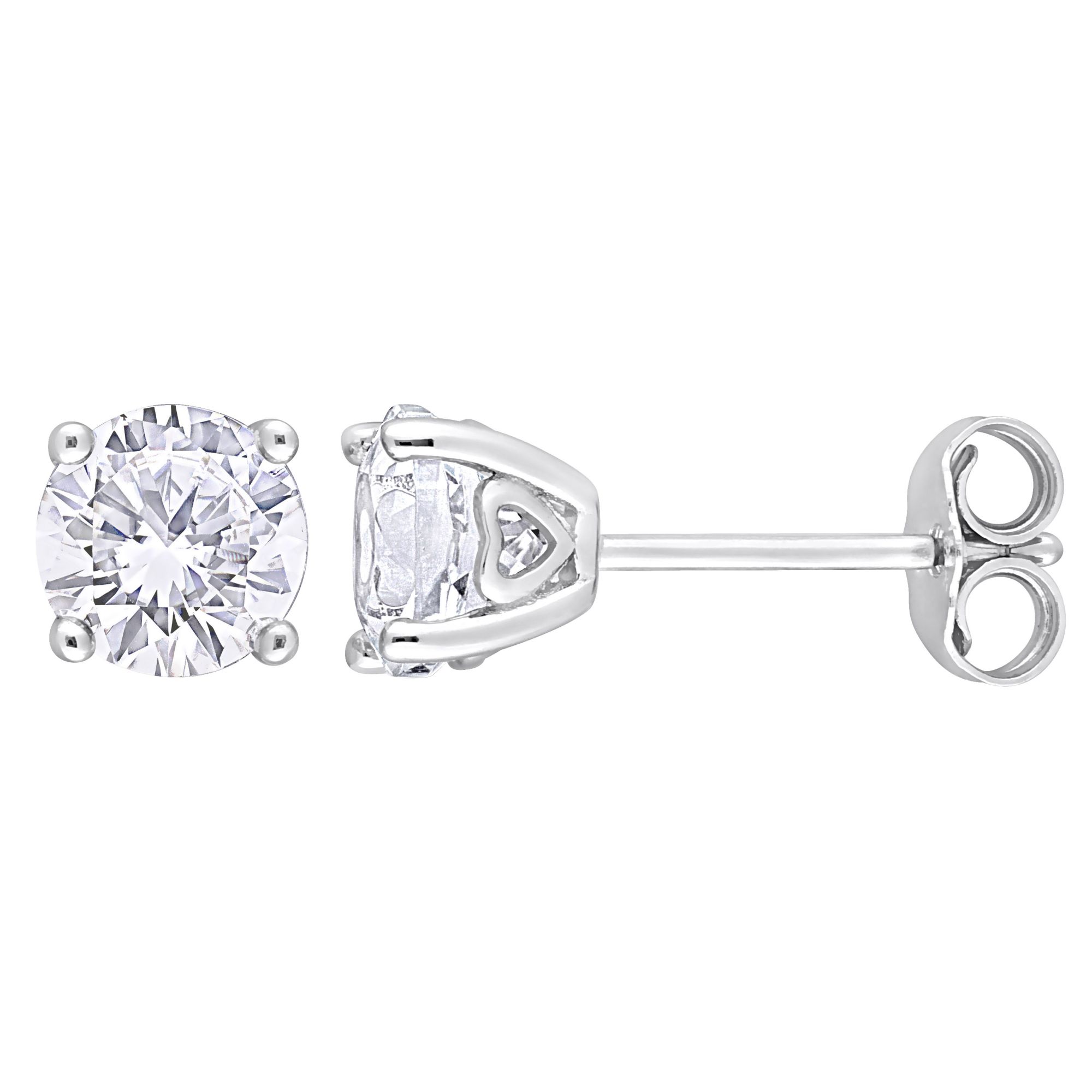 2 ct. t.g.w. Created White Sapphire Stud Earrings in Sterling Silver