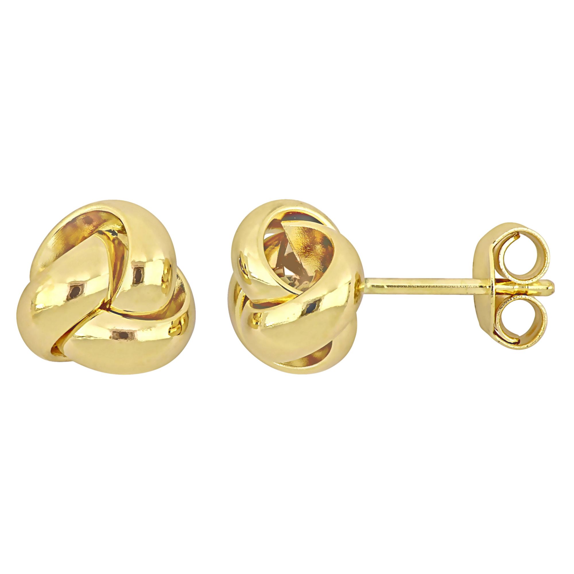 Love Knot Earrings in 14k Yellow Gold