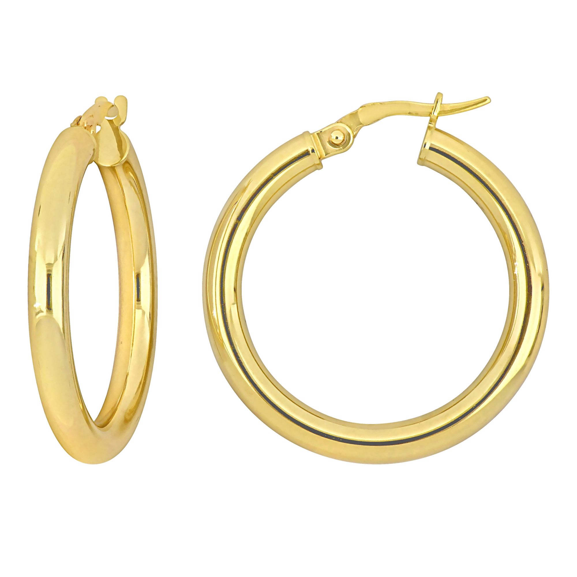 26mm Hoop Earrings in 14k Yellow Gold